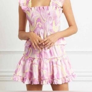 NWT Hill House Linen Candy Kaleidoscope Paz Skirt